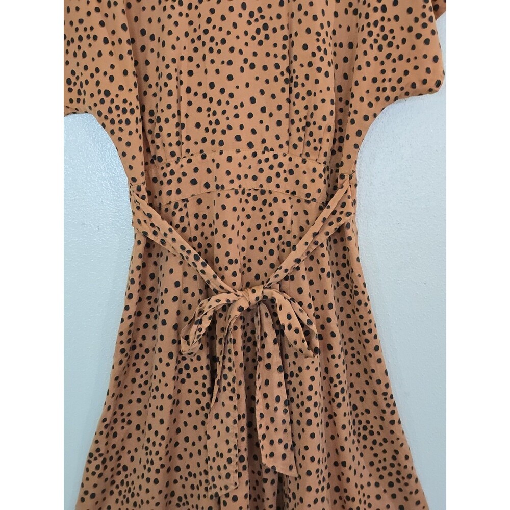 Marine Layer Camilla Cheetah Print A-Line Mini Dress Size M Tencell Lyocell - Picture 8 of 13